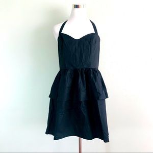 Halter dress with layered skirts